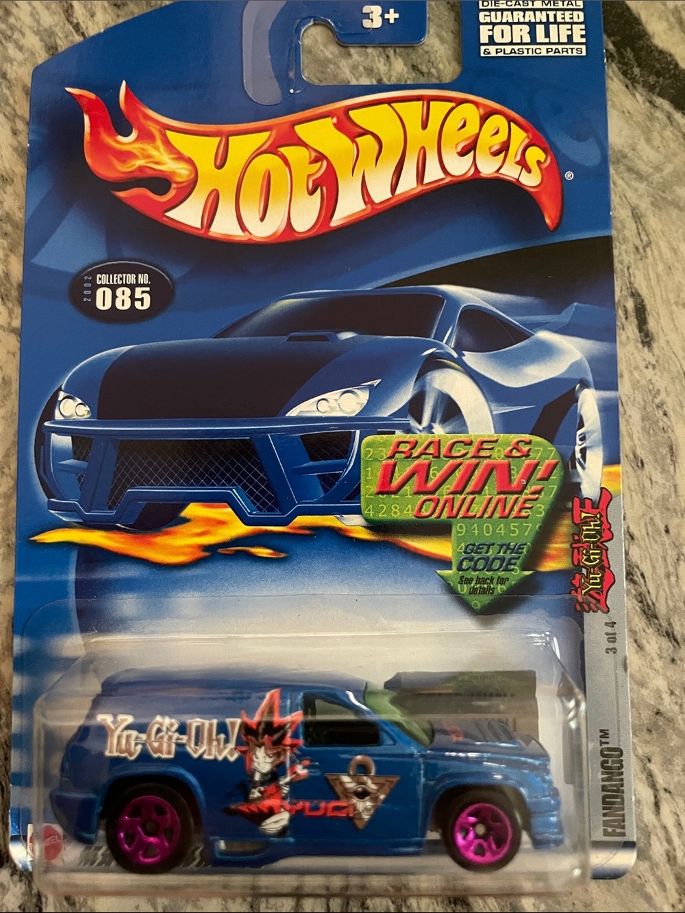 Yu-Gi-Oh! Blue Die-Cast Kids Toy Car